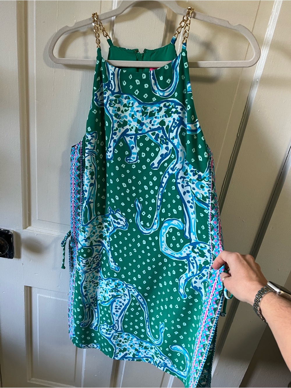 NWOT VVHTF Lilly Pulitzer Pearl Romper in Emerald Isle On the Prowl size 8!